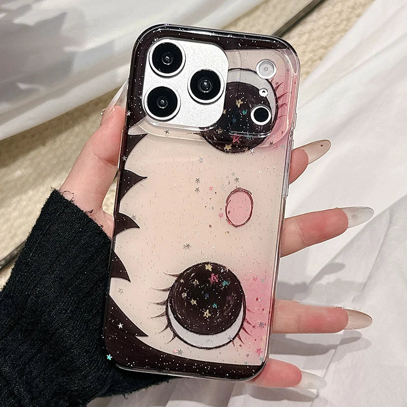 Kawaii Cat Face Case For iPhone 17 16 15 14 13 Pro Max