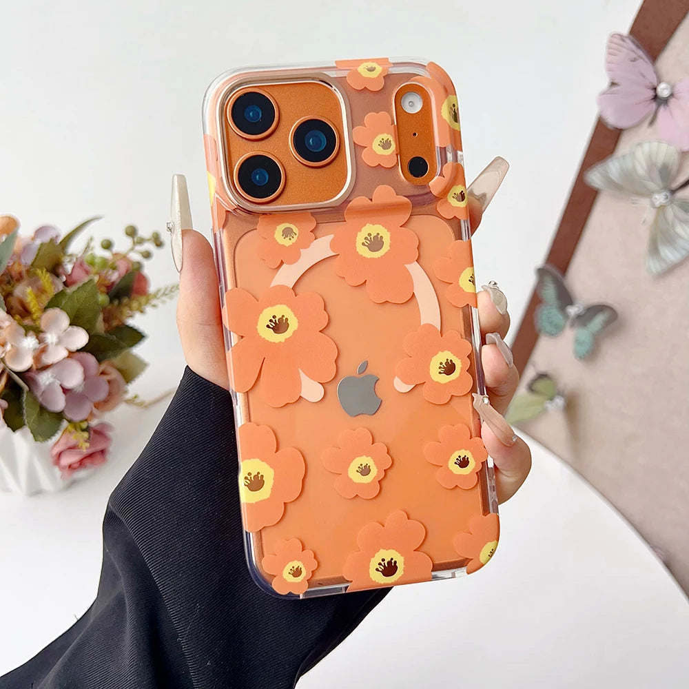 Orange Daisy Bloom Case