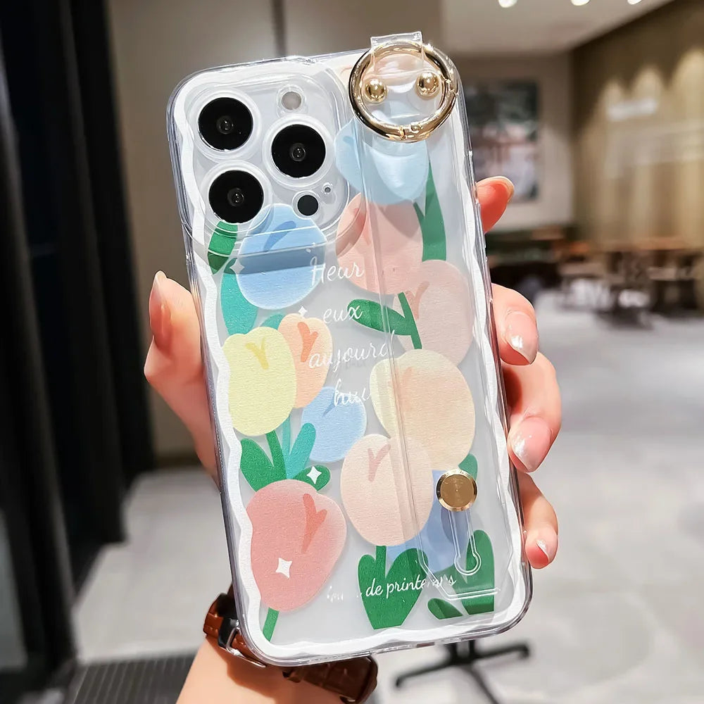 Pretty Bloom Phone Holder Case for Samsung