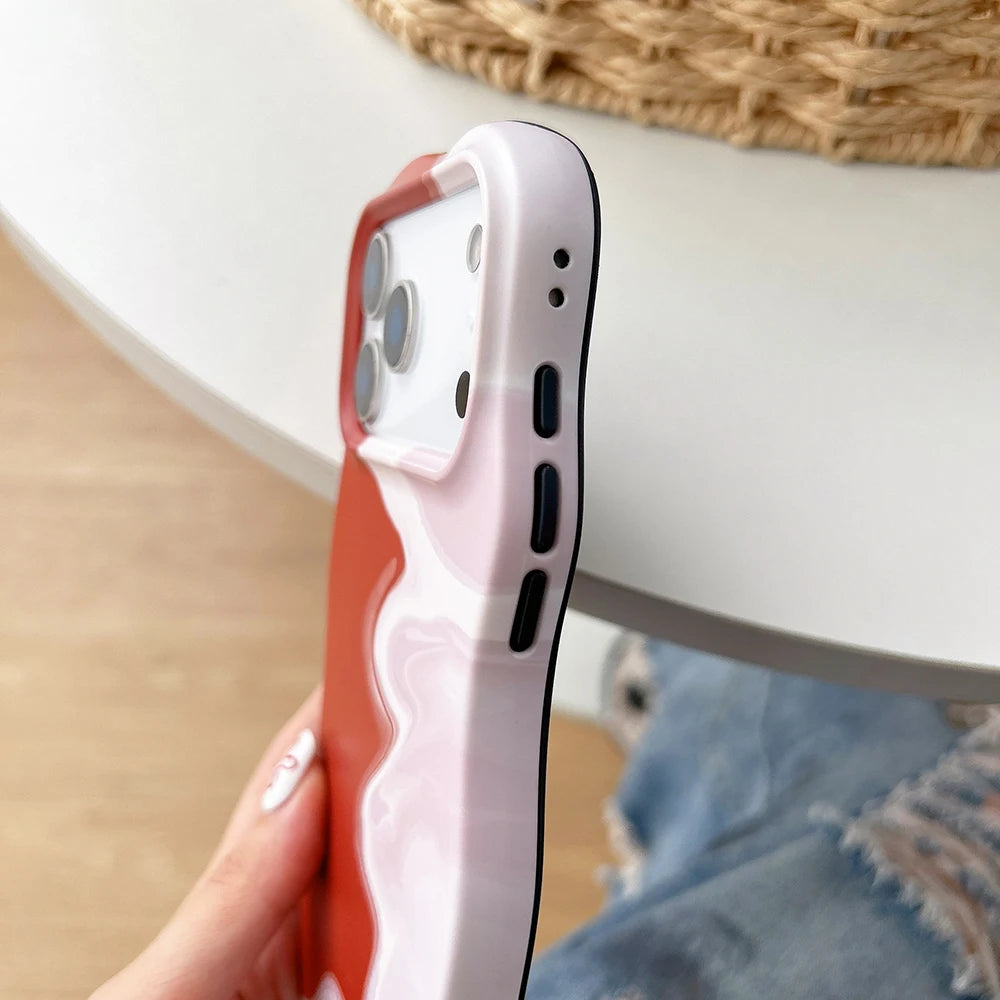 Duo Melt Wave Case for IPhone 17 16 15 14 13 Pro Max