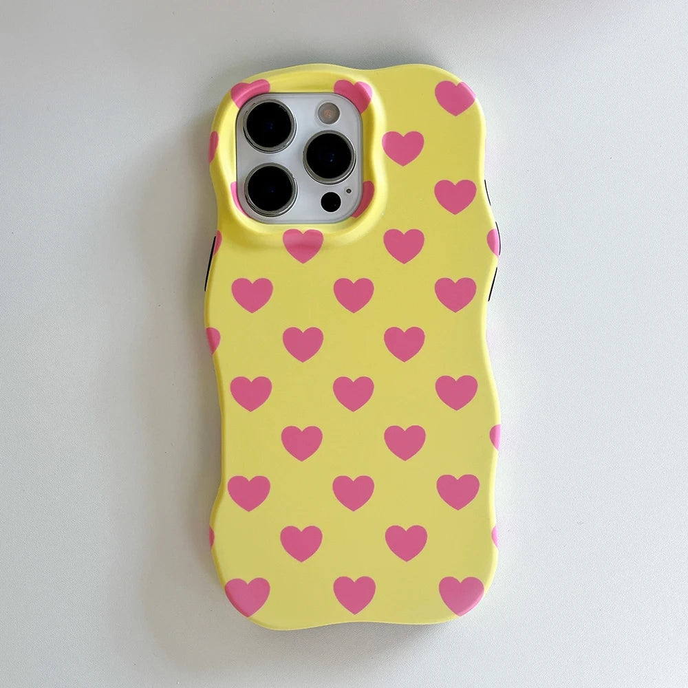 Heart Print Statement Case