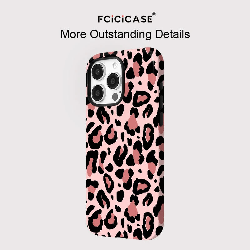 IPHONE Pink Leopard Icon Case
