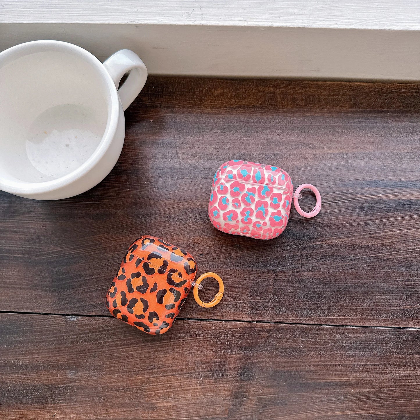 Neon Leopard AirPods Case
