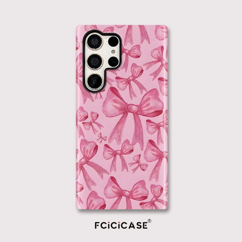 Samsung Galaxy Pink Floral Overlay Case