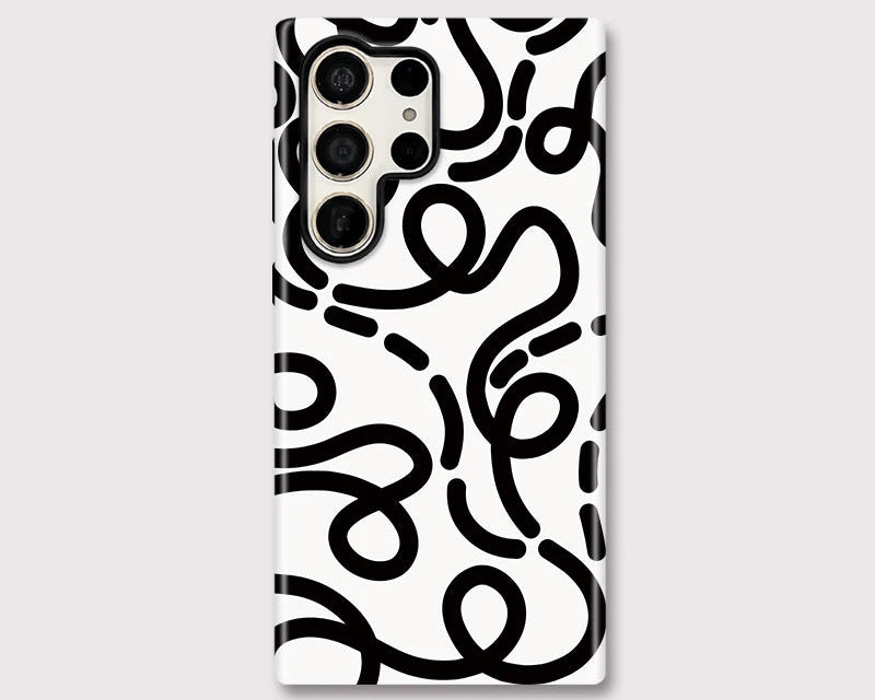 Samsung Galaxy Abstract Line Art Case