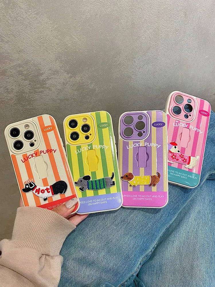 Puppy Stripe Case