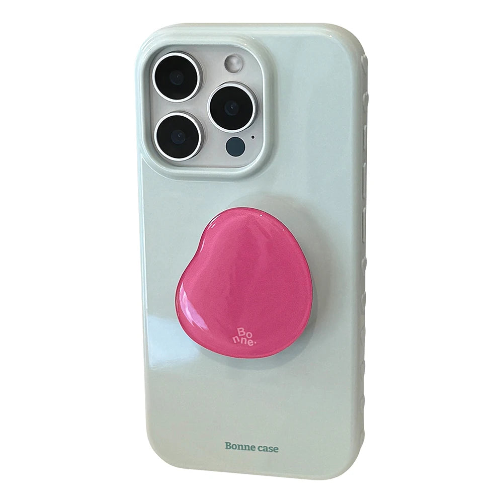 Heart Grip Wood Case for Iphone 13 14 15 16 17 Pro Max