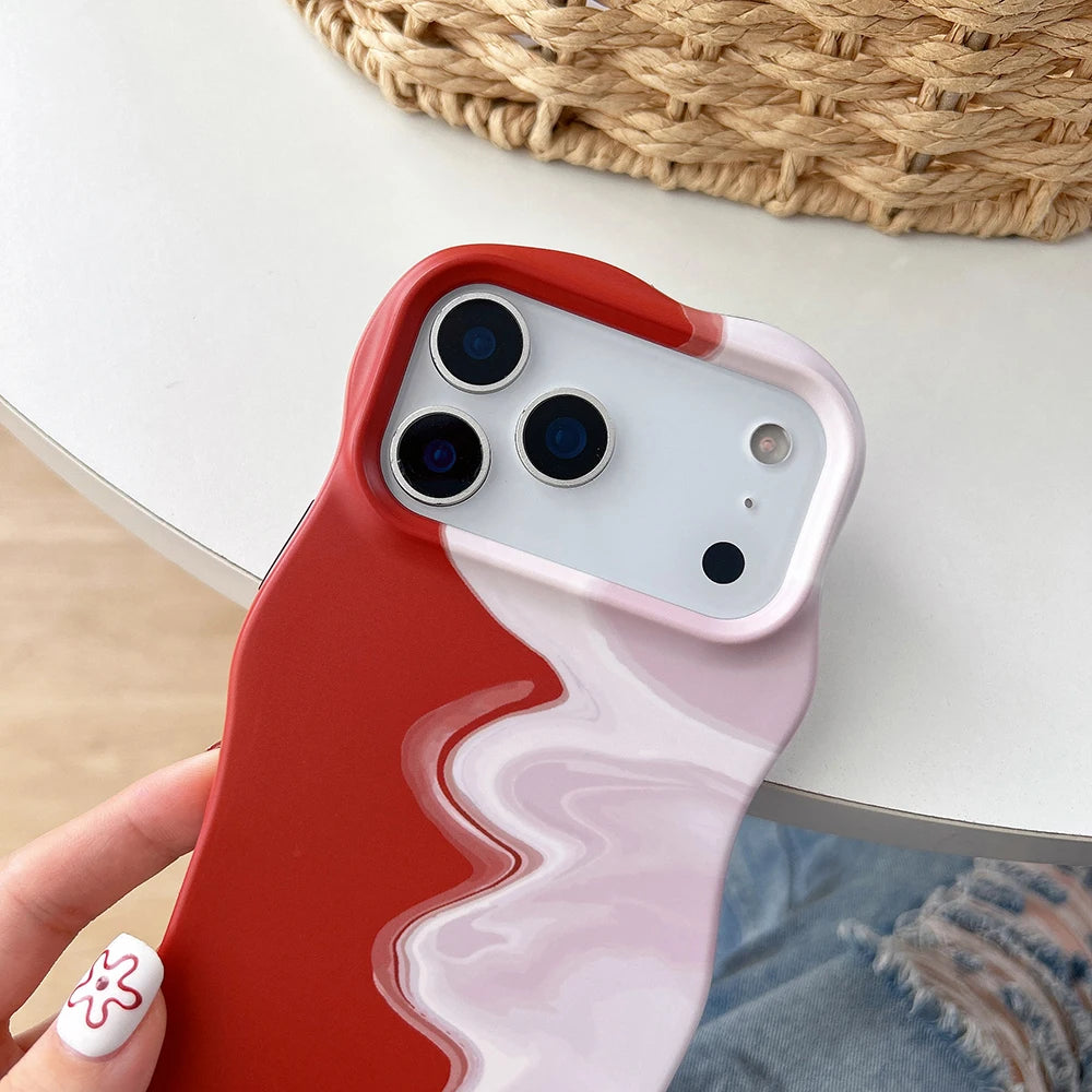 Duo Melt Wave Case for IPhone 17 16 15 14 13 Pro Max