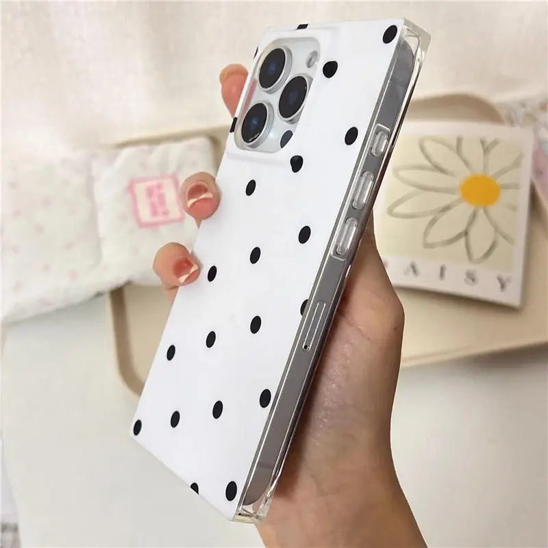 Polka Dot Classic Case For iPhone 16 17 Pro Max 15 14 13