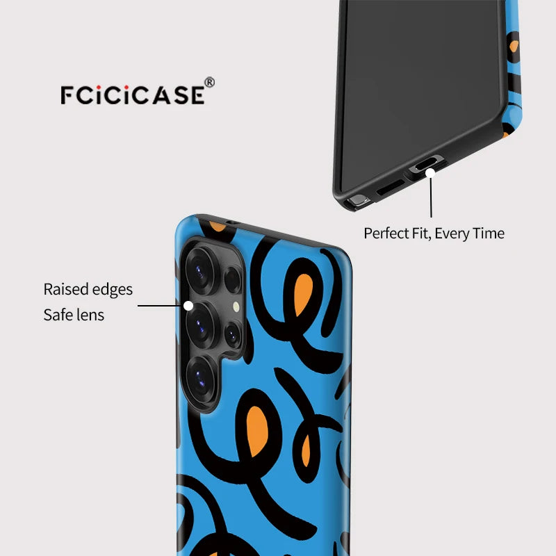 Samsung Galaxy Blue Wave Artistic Case