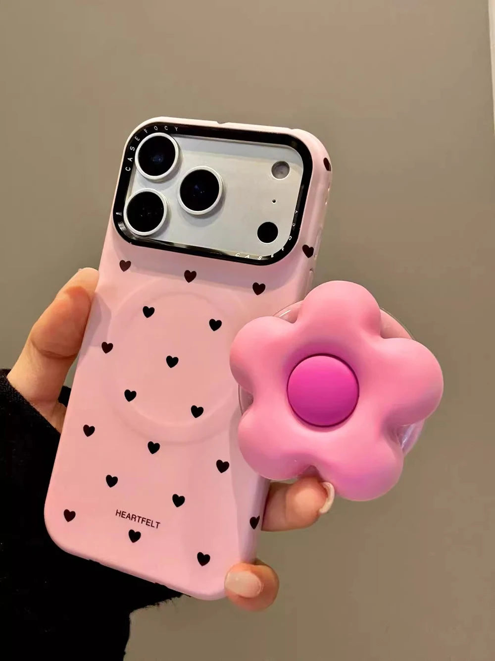 Flower Cute Heart Magnetic Case