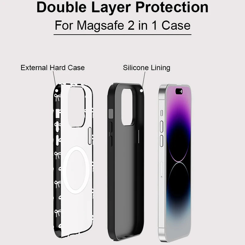 IPHONE Midnight Bow Aesthetic Case