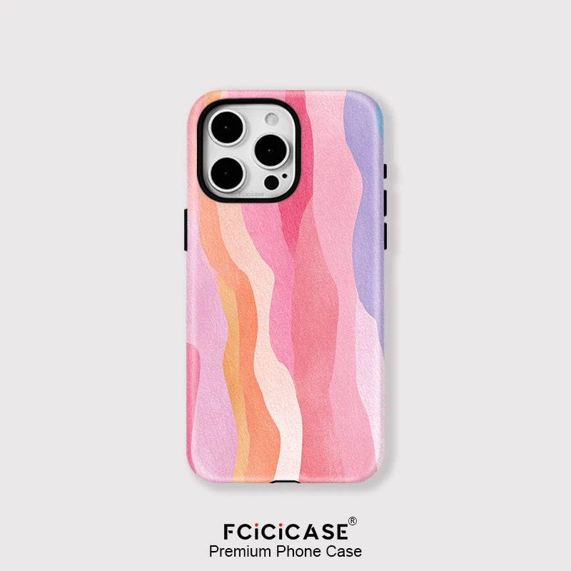 IPHONE Blush Wave Aesthetic Case