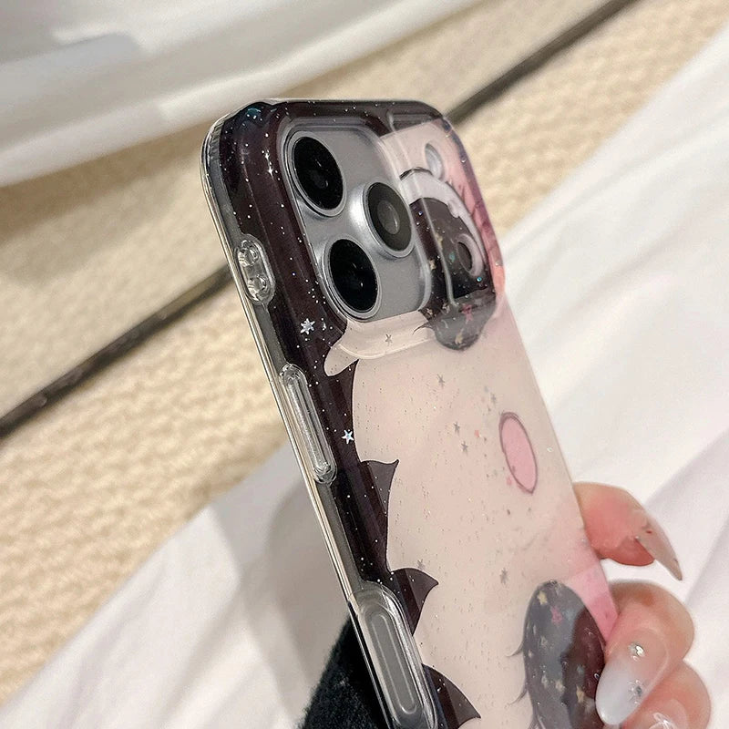 Kawaii Cat Face Case For iPhone 17 16 15 14 13 Pro Max