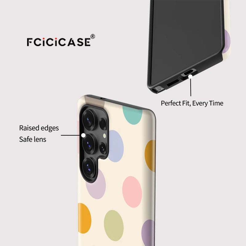 Samsung Galaxy Pastel Dot Aesthetic Case