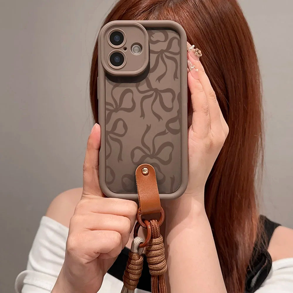 Feminine Chocolate Bow Case For Samsung