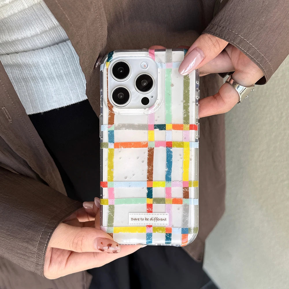 Pastel Grid Aesthetic Case