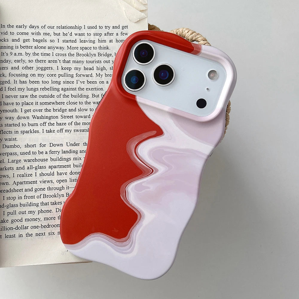 Duo Melt Wave Case for IPhone 17 16 15 14 13 Pro Max