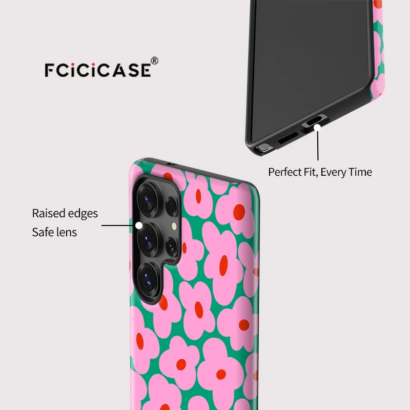 Samsung Galaxy Pink Floral Pop Case