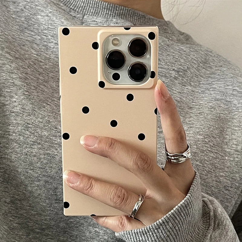 Polka Dot Classic Case For iPhone 16 17 Pro Max 15 14 13