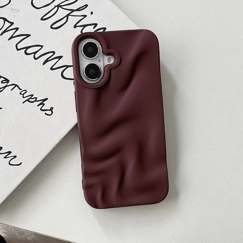Mocha Cloud Soft Case For iPhone 17 Air 16 15 14 13 12 11 Pro Max