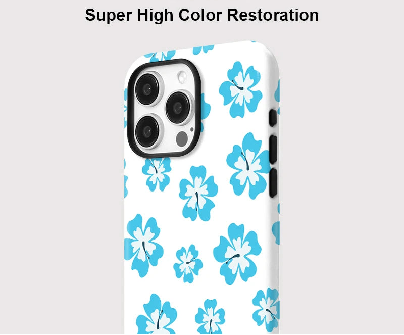 IPHONE Blue Daisy Floral Case