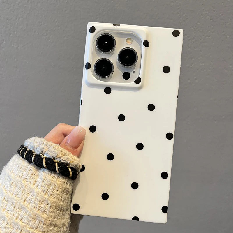 Polka Dot Classic Case For iPhone 16 17 Pro Max 15 14 13