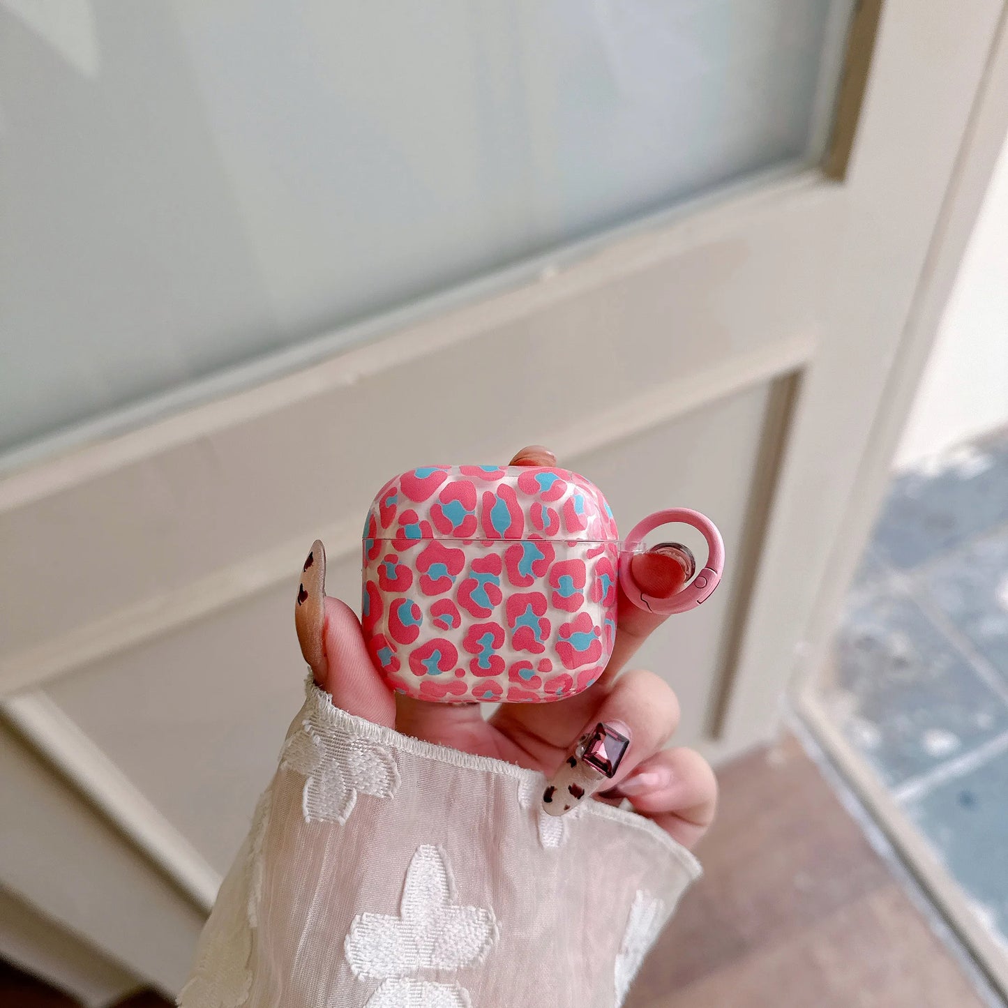Neon Leopard AirPods Case
