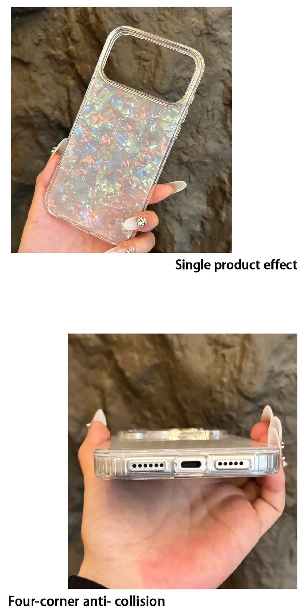 Iridescent Pearl Shell Case