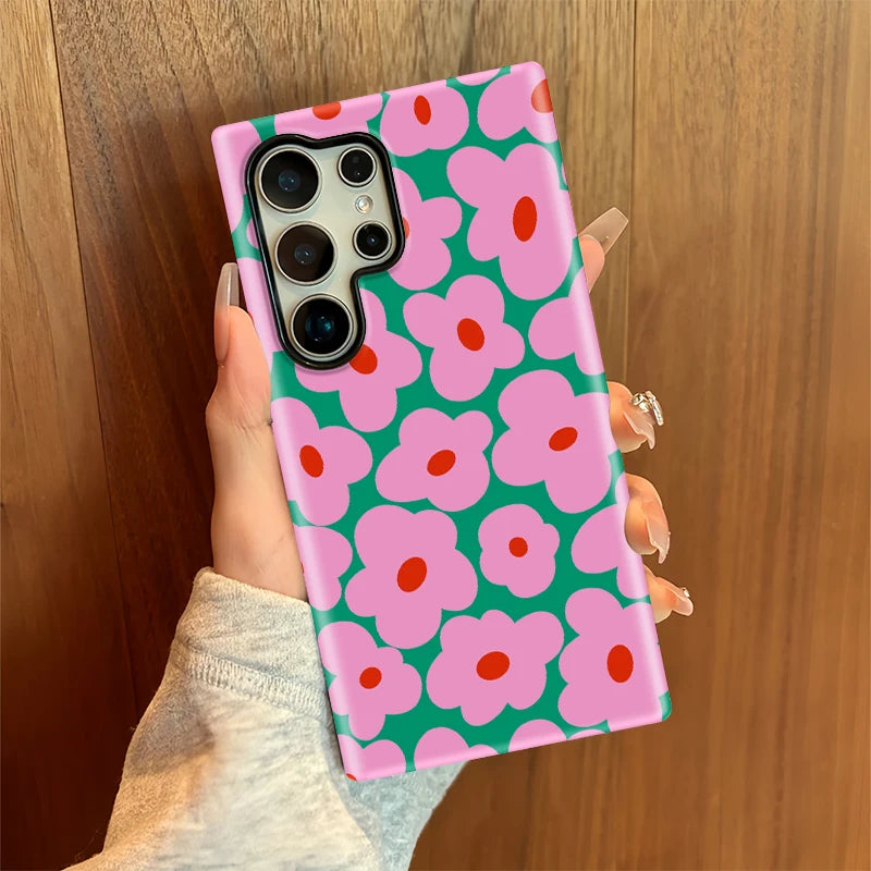 Samsung Galaxy Pink Floral Pop Case