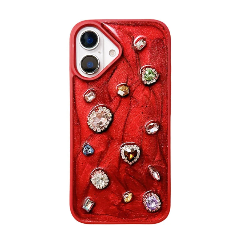 Cherry Gem Luxe Case For iPhone 17 16 Pro Max 15 13 14 12 11