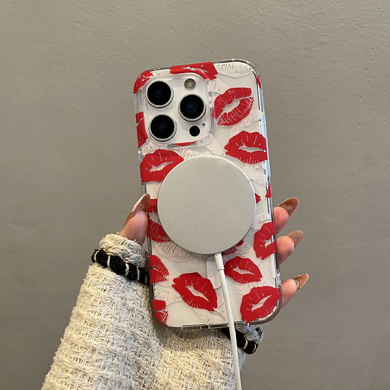 Red Lip - Magnetic Cover