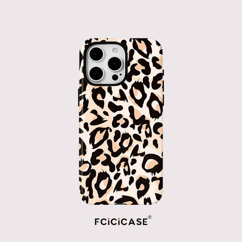 IPHONE Vintage Leopard Cream Case