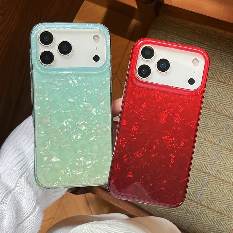 Red Glitter Fade Case For iPhone 17 Pro Max 16 15 14 13