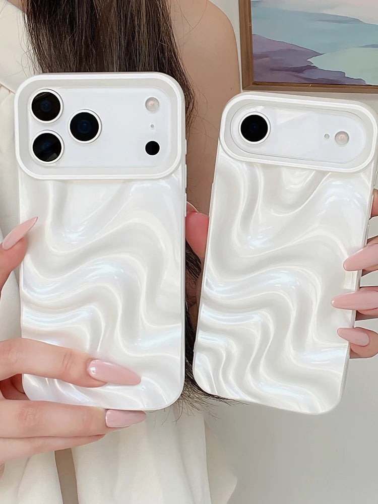 Glossy Pearl Wave Case