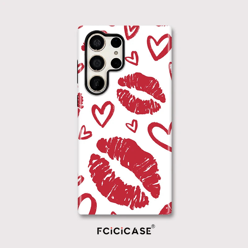 Samsung Galaxy Love Heart Lips Case