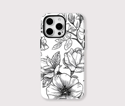IPHONE Botanical Line Art Case