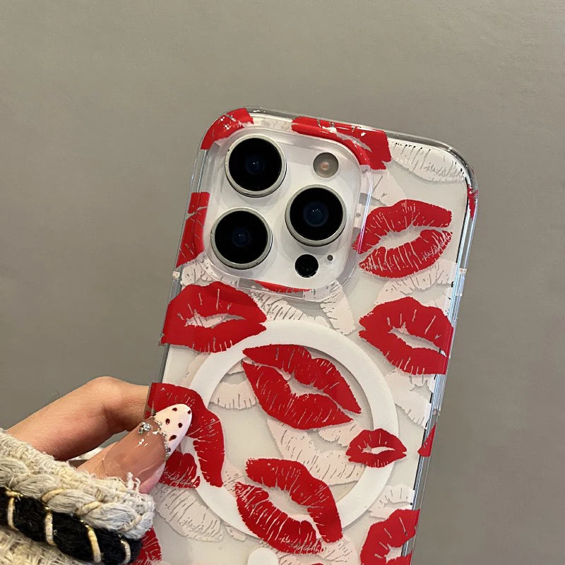 Red Lip - Magnetic Cover
