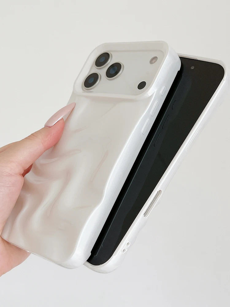 Glossy Pearl Wave Case
