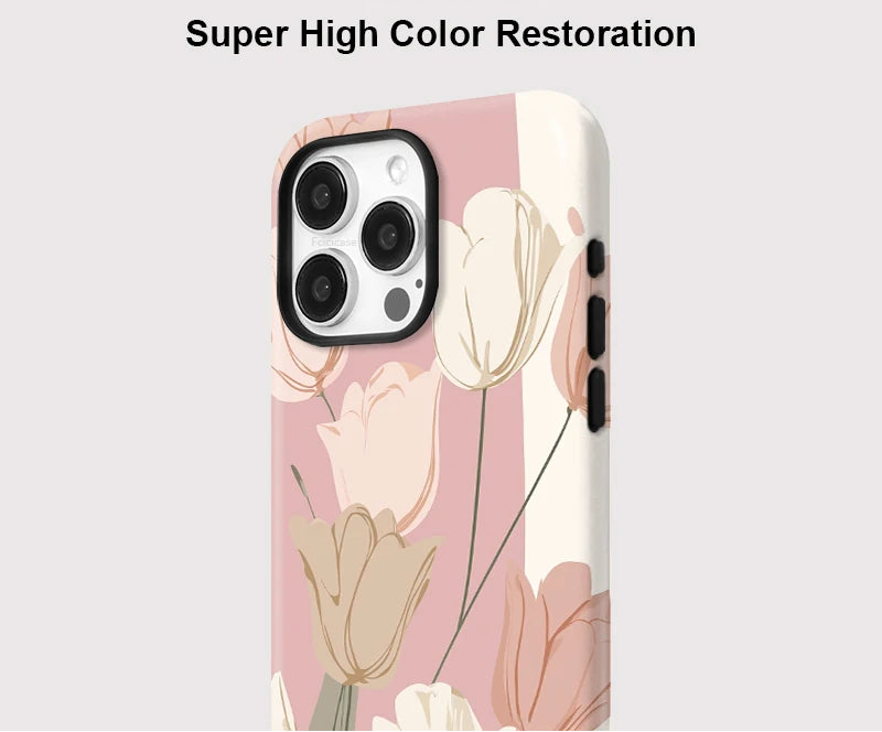 IPHONE Blush Tulip Garden Case
