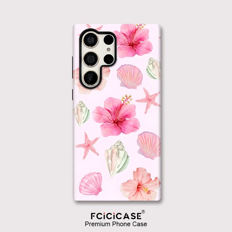 Samsung Galaxy Pink Tropical Flower Case