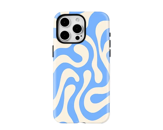 IPHONE Blue Flow Motion Case - Magnetic Cover