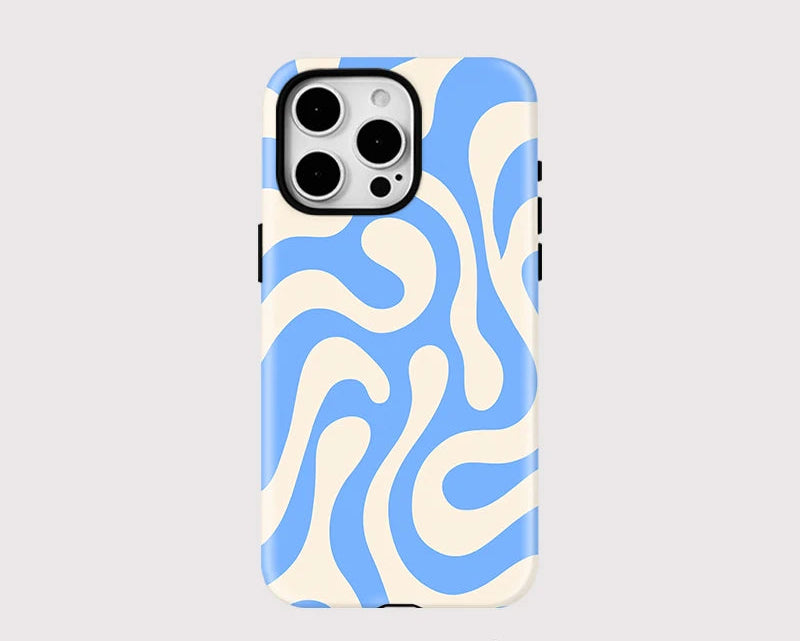 IPHONE Blue Flow Motion Case - Magnetic Cover