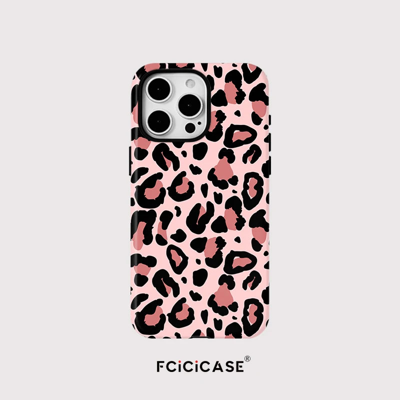 IPHONE Rose Leopard Muse Case