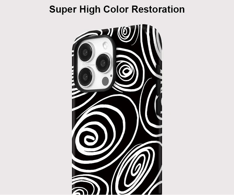 IPHONE Holographic Spiral Illusion Case
