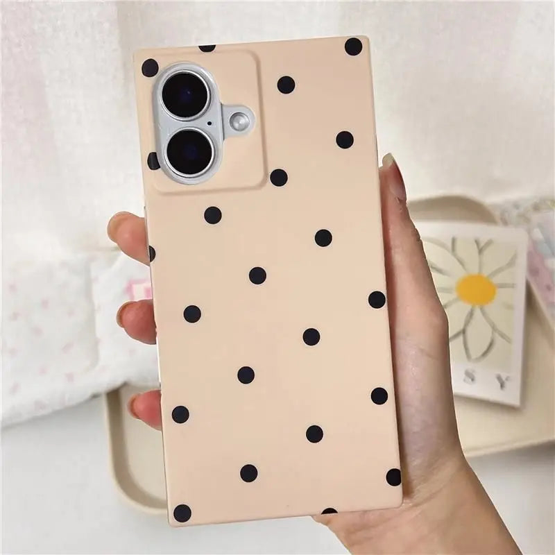 Polka Dot Classic Case For iPhone 16 17 Pro Max 15 14 13