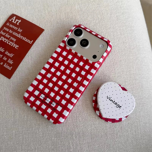 Cherry Picnic Gingham - Magnetic Cover
