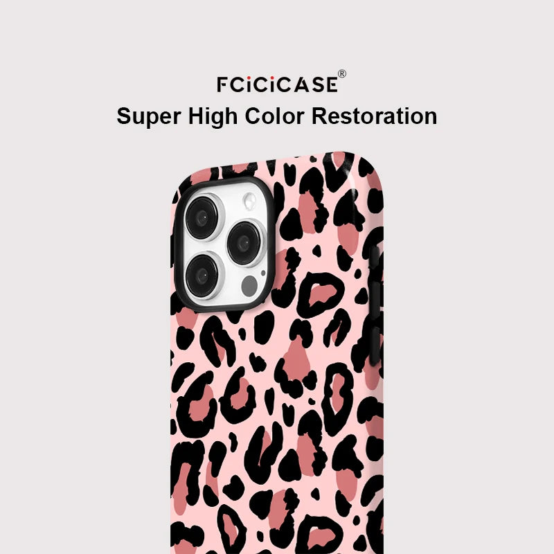 IPHONE Pink Leopard Icon Case