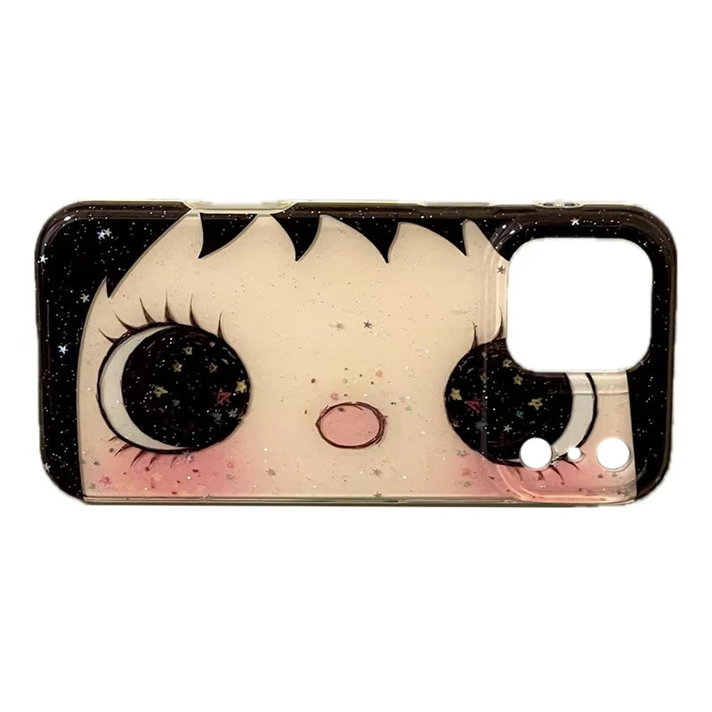 Kawaii Cat Face Case For iPhone 17 16 15 14 13 Pro Max