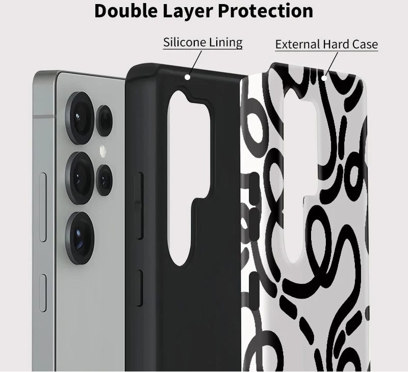 Samsung Galaxy Abstract Line Art Case